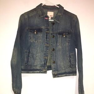 Bongo Vintage cropped denim Jean Jacket Sz Medium